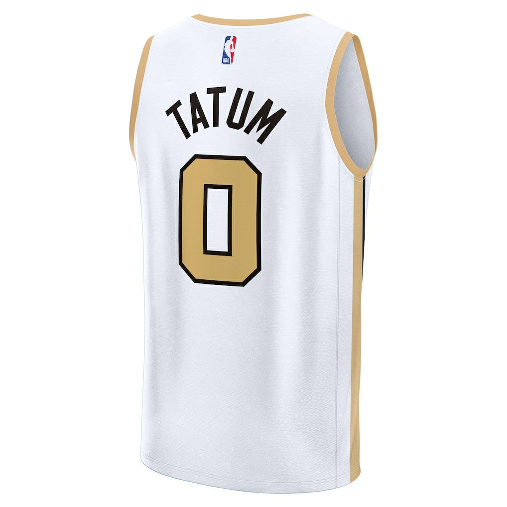 Jayson Tatum Boston Celtics Youth 2025/26 City Edition Fast Break Jersey White | Fanatics Lifestyle