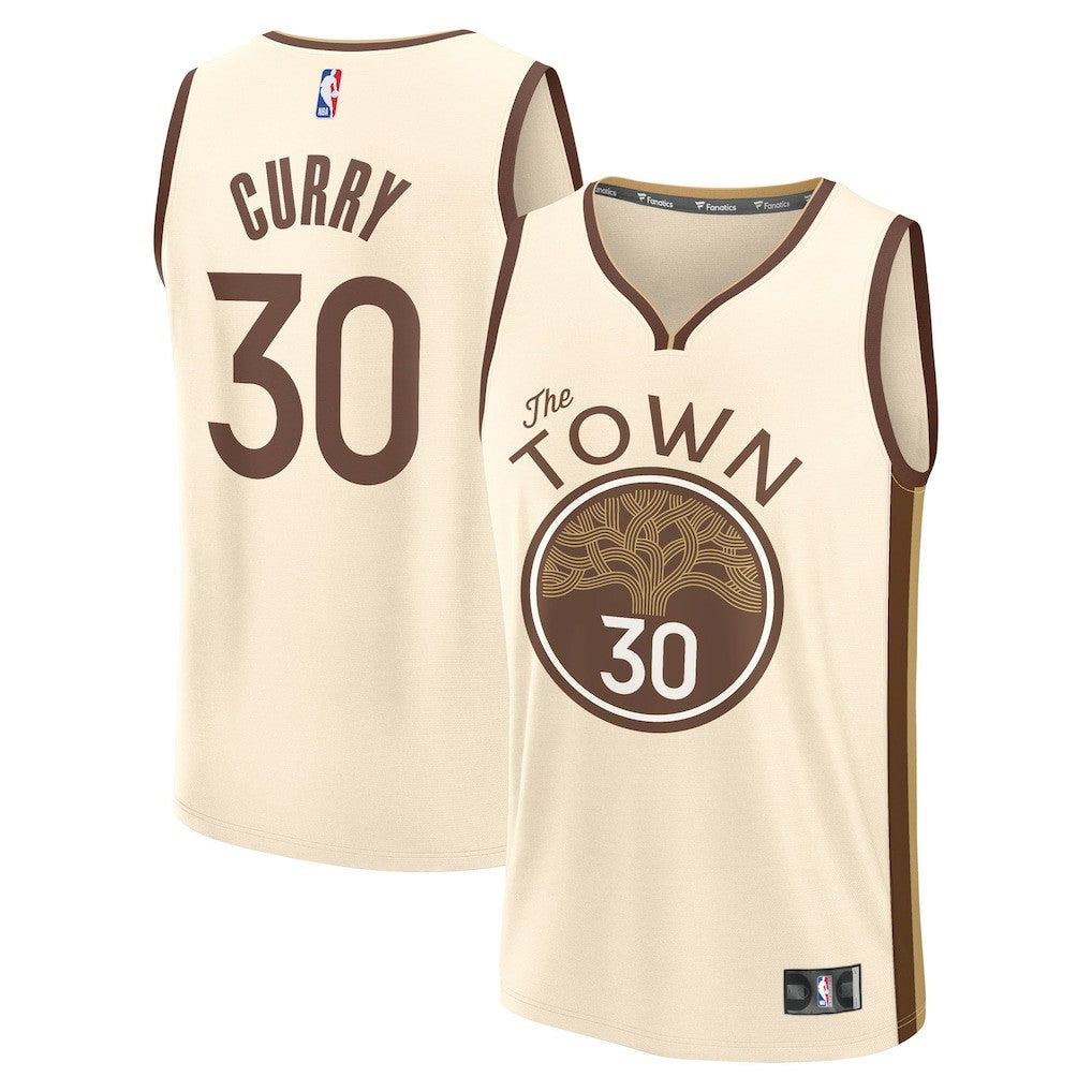 Stephen Curry Golden State Warriors Youth 2025/26 City Edition Fast Break Jersey for sale Tan | Fanatics US