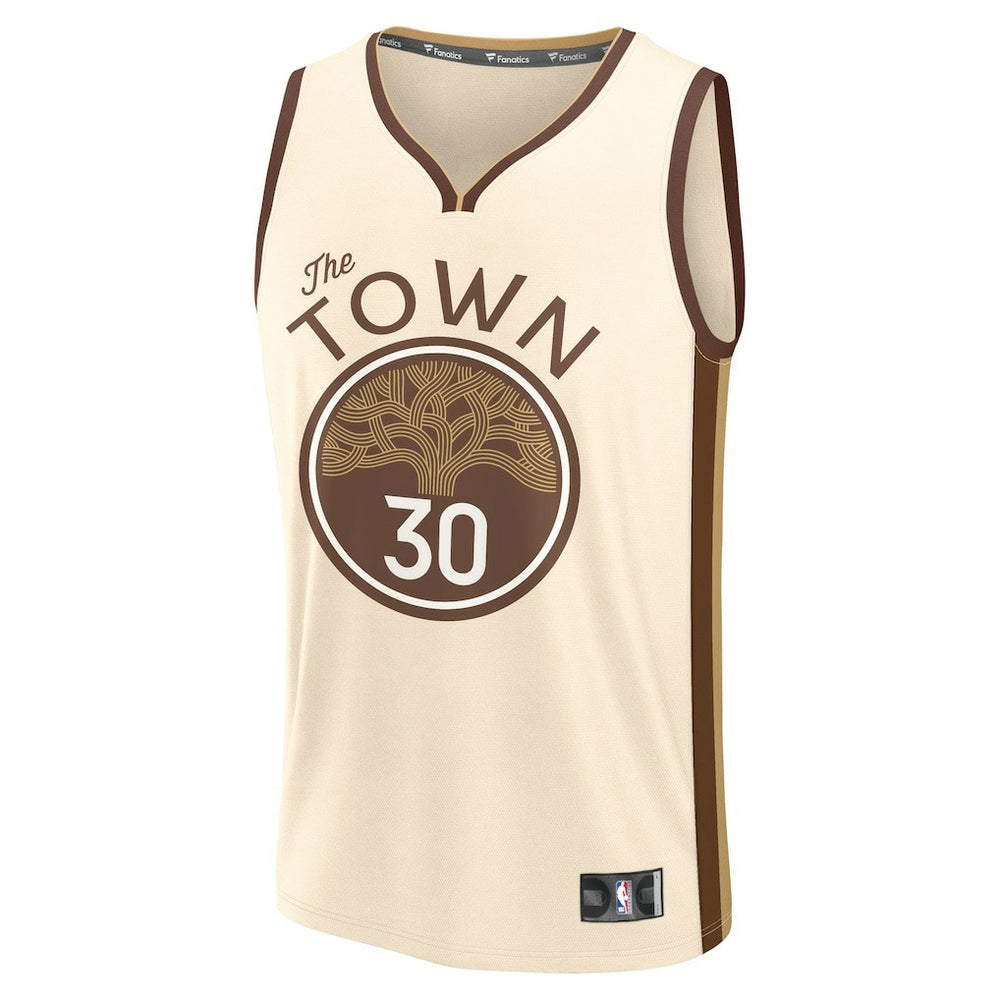 Stephen Curry Golden State Warriors Youth 2025/26 City Edition Fast Break Jersey for sale Tan | Fanatics US