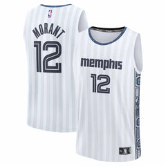 Ja Morant Memphis Grizzlies Youth 2025/26 City Edition Fast Break Jersey White | Fanatics discount