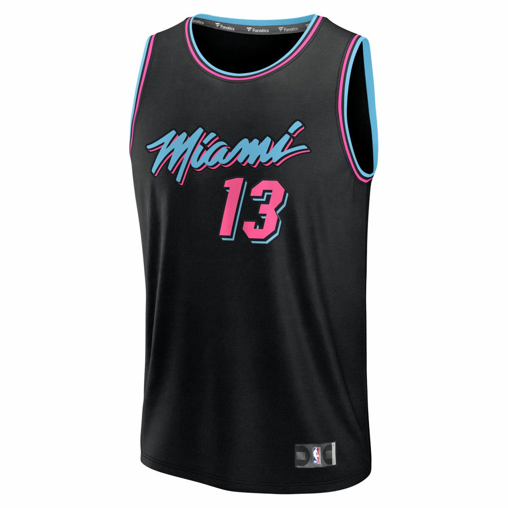 Bam Adebayo Miami Heat Youth 2025/26 City Edition Fast Break Jersey Black | Fanatics Lifestyle
