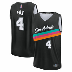 De'Aaron Fox San Antonio Spurs Youth 2025/26 City Edition Fast Break Jersey Black | Fanatics Near Me