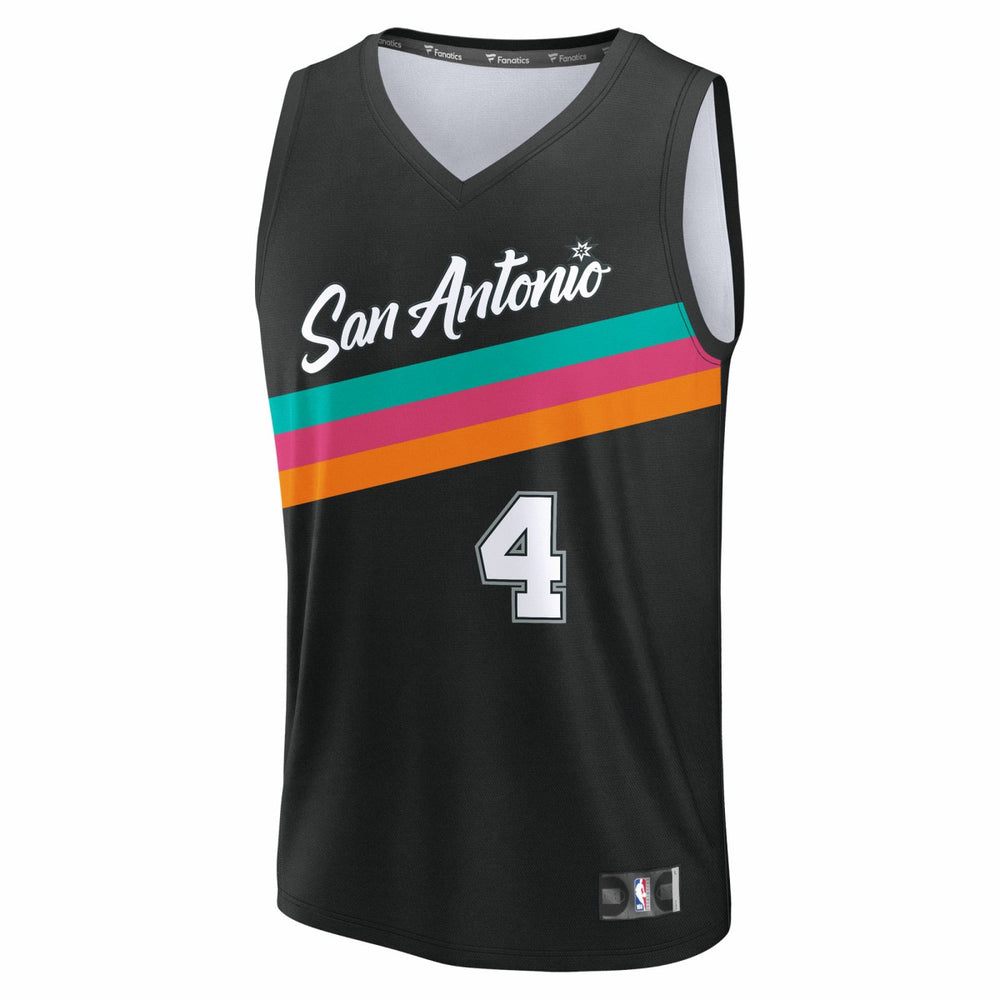 De'Aaron Fox San Antonio Spurs Youth 2025/26 City Edition Fast Break Jersey Black | Fanatics Near Me