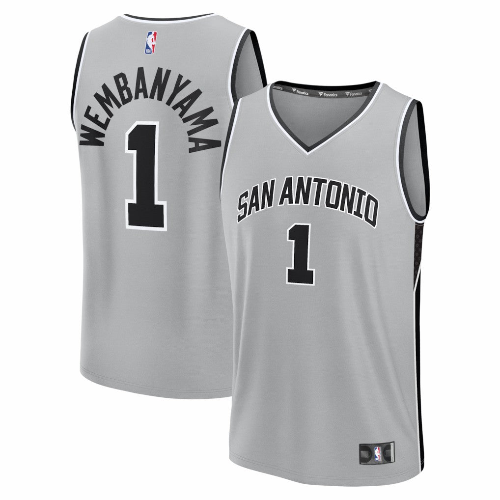 Victor Wembanyama San Antonio Spurs Fast Break Jersey Statement Edition Silver | Fanatics online