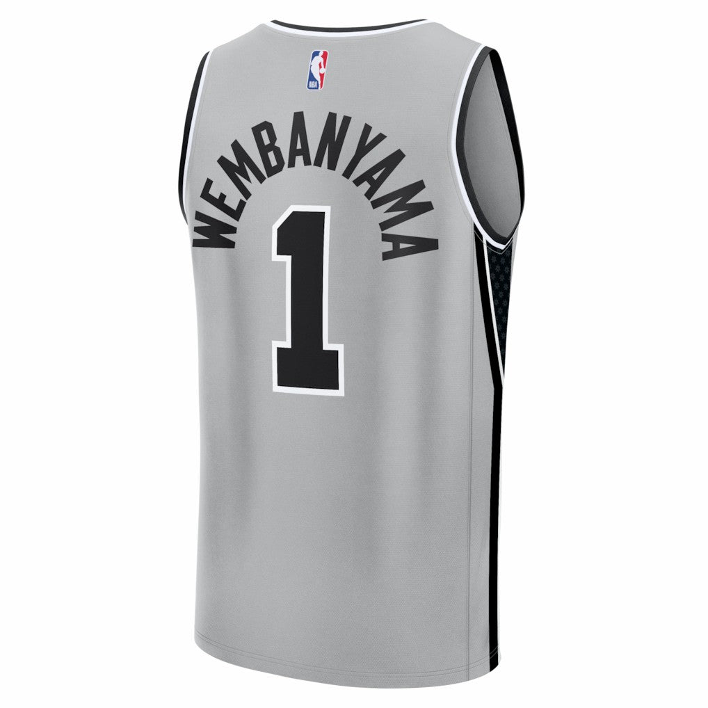 Victor Wembanyama San Antonio Spurs Fast Break Jersey Statement Edition Silver | Fanatics online