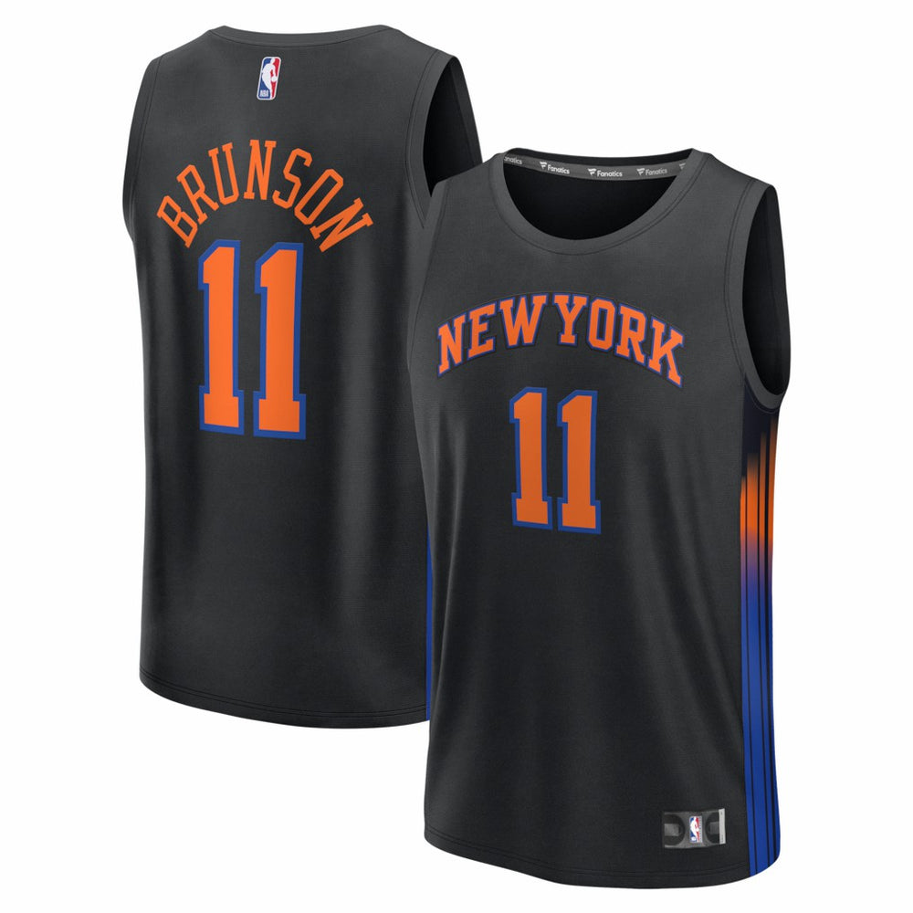 Jalen Brunson New York Knicks Youth Fast Break Jersey Statement Edition Black | Fanatics outlet