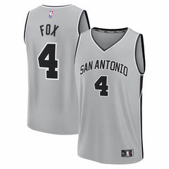 De'Aaron Fox San Antonio Spurs Youth Fast Break Jersey Statement Edition Silver | Fanatics discount