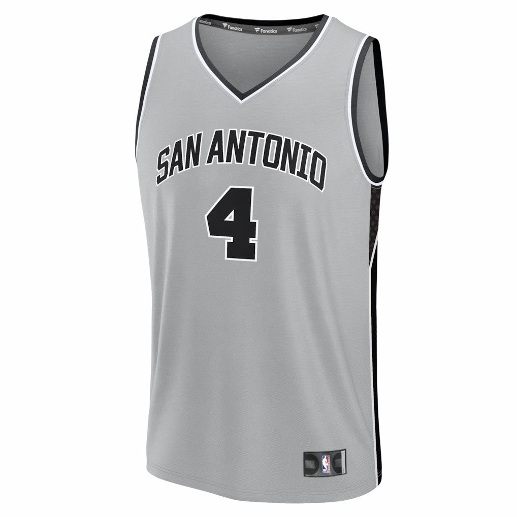 De'Aaron Fox San Antonio Spurs Youth Fast Break Jersey Statement Edition Silver | Fanatics discount