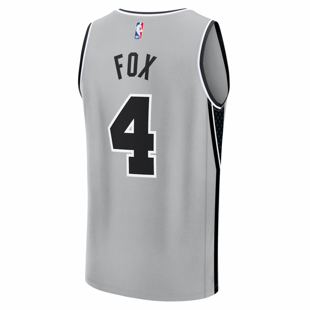 De'Aaron Fox San Antonio Spurs Youth Fast Break Jersey Statement Edition Silver | Fanatics discount