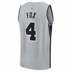 De'Aaron Fox San Antonio Spurs Youth Fast Break Jersey Statement Edition Silver | Fanatics discount
