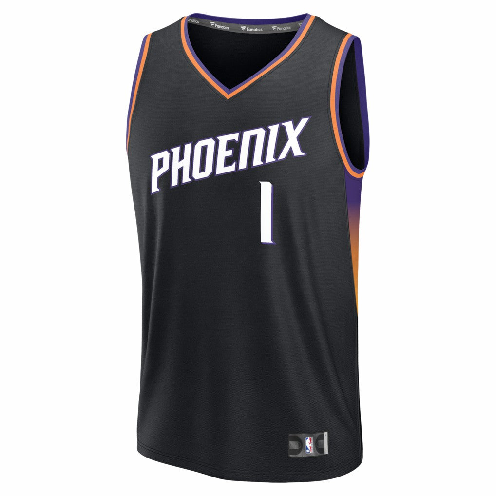 Devin Booker Phoenix Suns Youth Fast Break Jersey Statement Edition Black | Fanatics for sale