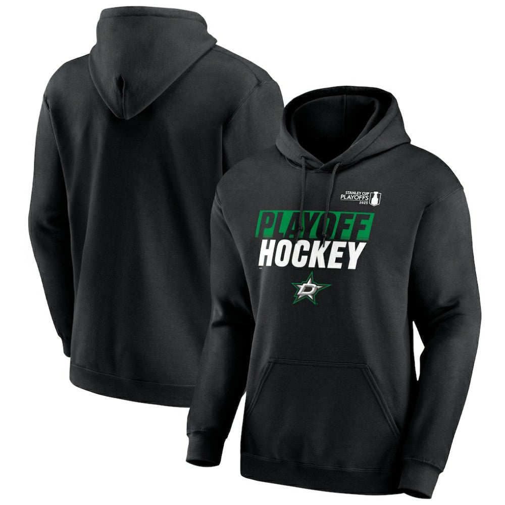 Dallas Stars Fanatics 2025 Stanley Cup Playoffs Breakout Pullover Hoodie - Black - NHL 203056783