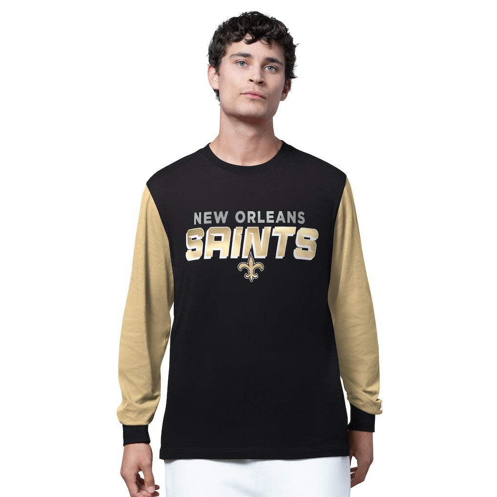 New Orleans Saints Starter Thursday Night Gridiron Long Sleeve T-Shirt- Black