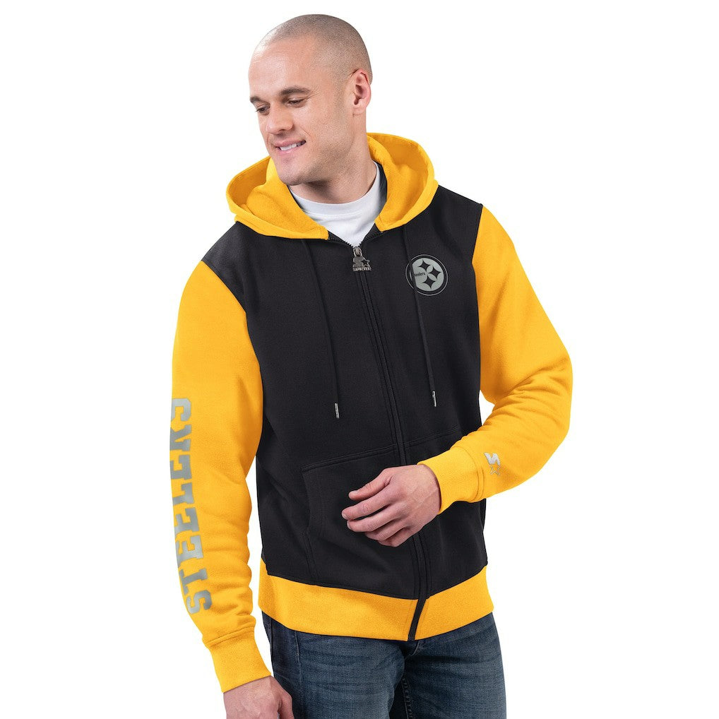 Pittsburgh Steelers Starter Thursday Night Gridiron Full-Zip Hoodie Black/Gold