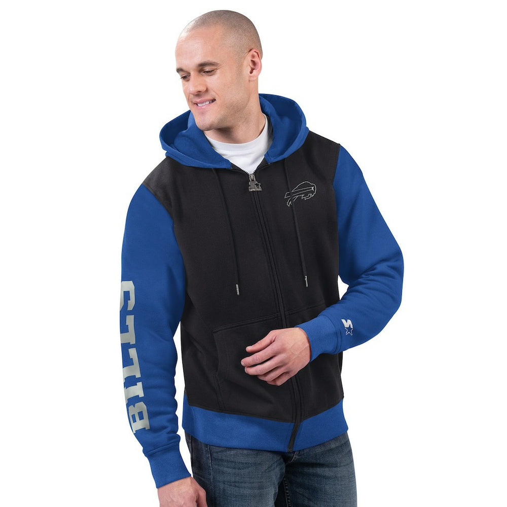 Buffalo Bills Starter Thursday Night Gridiron Full-Zip Hoodie Black/Royal