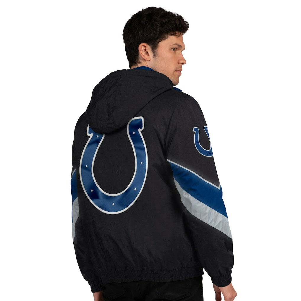 Indianapolis Colts Starter Thursday Night Gridiron Full-Zip Jacket Black/Royal