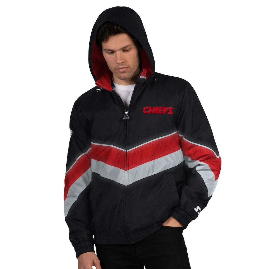 Kansas City Chiefs Starter Thursday Night Gridiron Full-Zip Jacket Black/Red