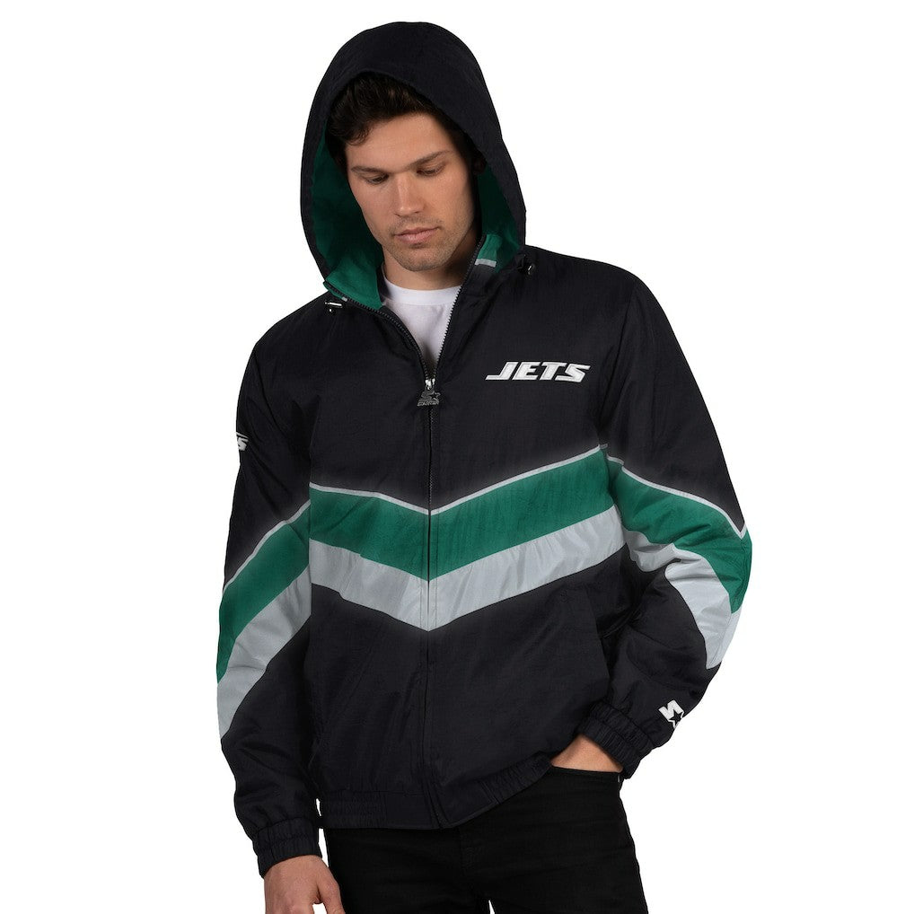 New York Jets Starter Thursday Night Gridiron Full-Zip Jacket Black/Green