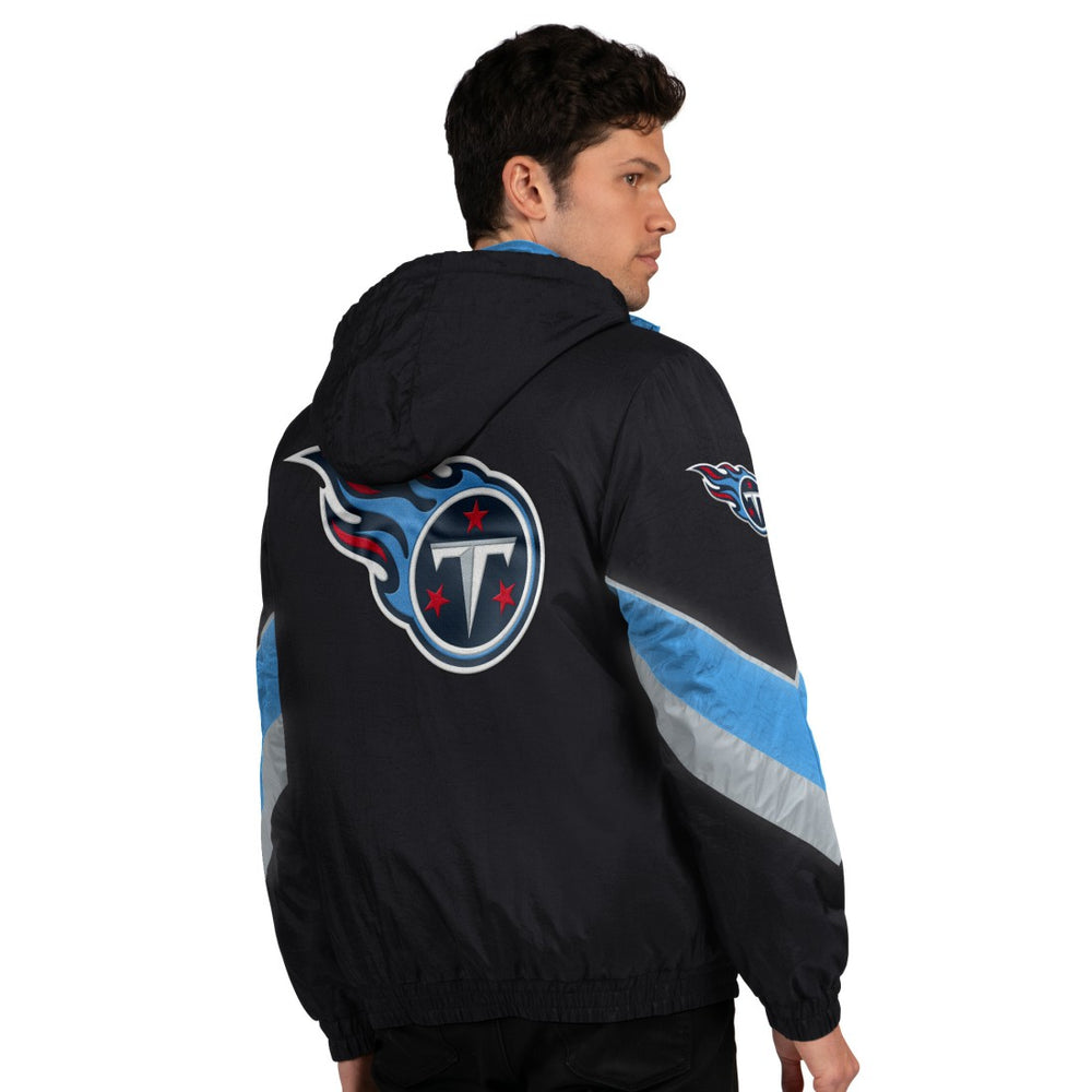 Tennessee Titans Starter Thursday Night Gridiron Full-Zip Jacket Black/Light Blue