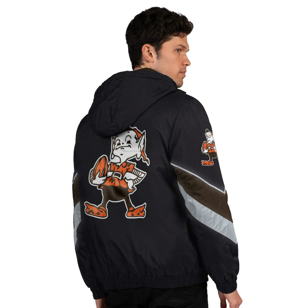 Cleveland Browns Starter Thursday Night Gridiron Vintage Logo Full-Zip Hoodie Black