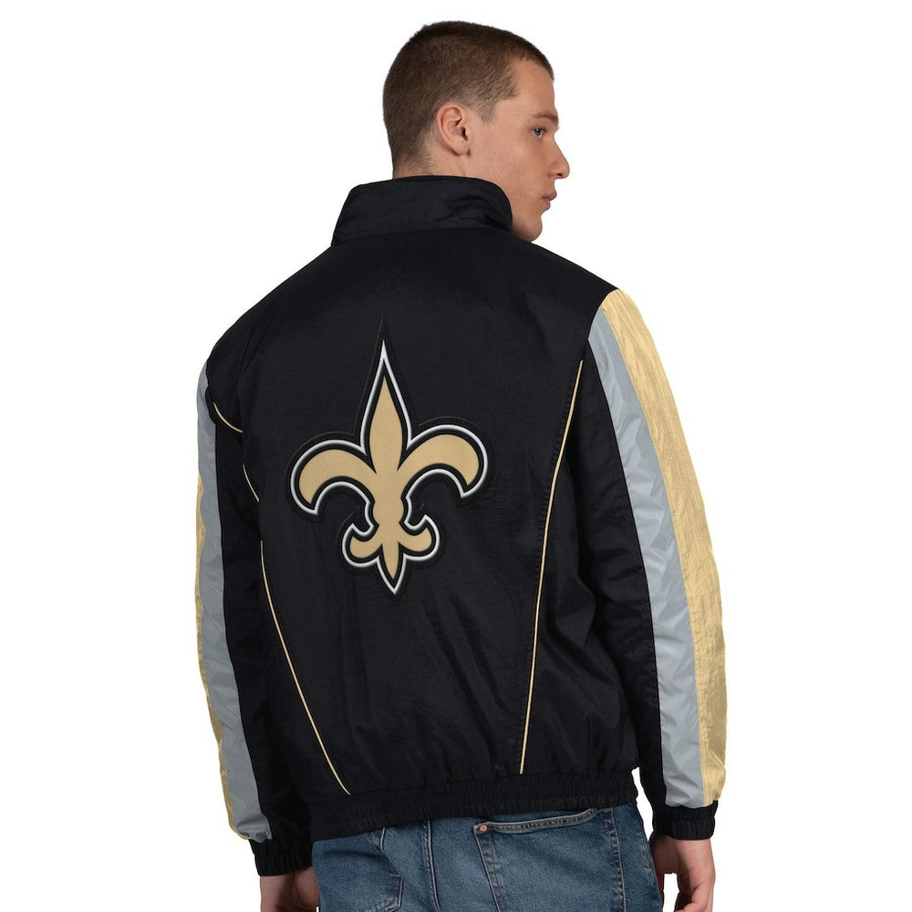 New Orleans Saints Starter Thursday Night Gridiron Half-Zip Jacket Black