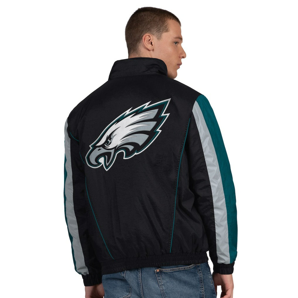 Philadelphia Eagles Starter Thursday Night Gridiron Half-Zip Jacket Black