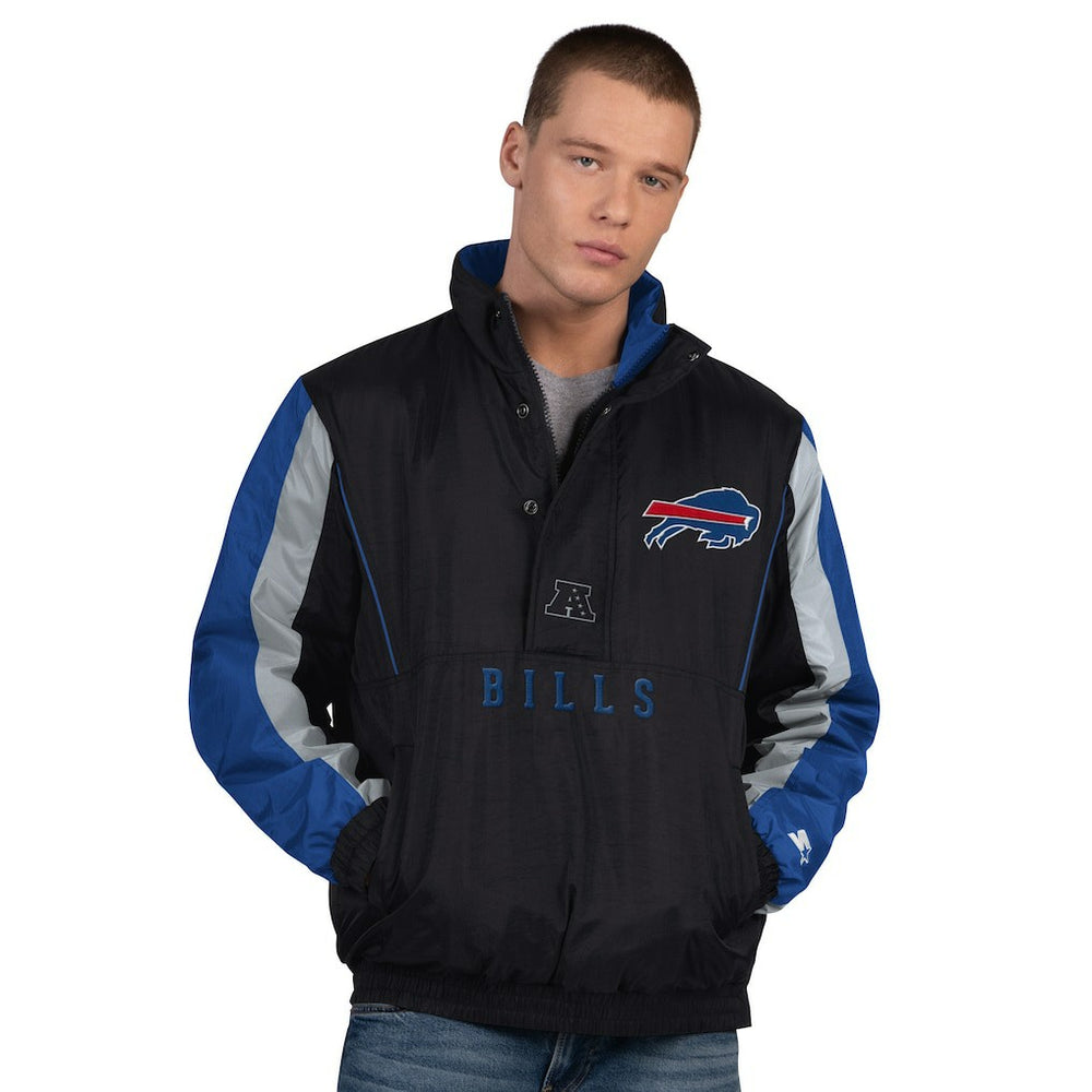 Buffalo Bills Starter Thursday Night Gridiron Half-Zip Jacket Black