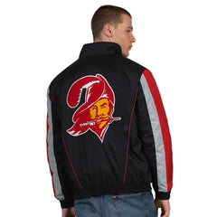 Tampa Bay Buccaneers Starter Thursday Night Gridiron Vintage Logo Half-Zip Jacket Black