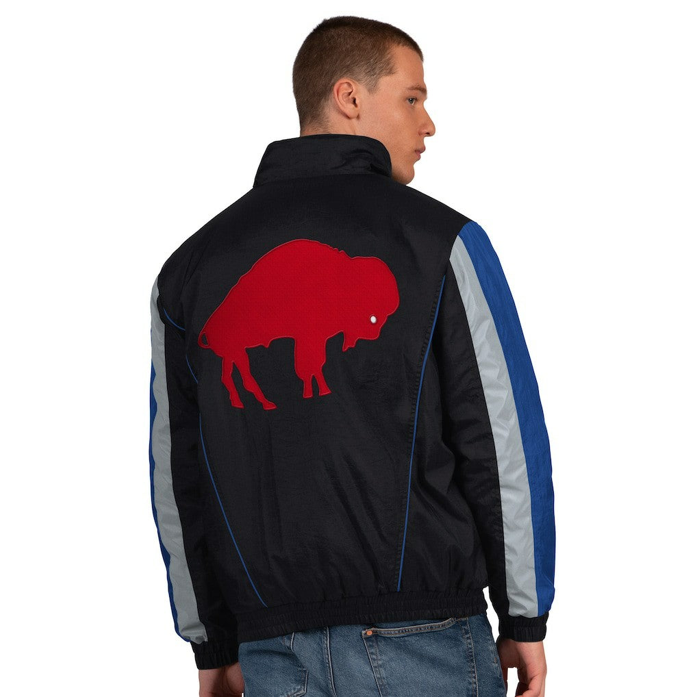 Buffalo Bills Starter Thursday Night Gridiron Vintage Logo Half-Zip Jacket Black