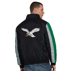 Philadelphia Eagles Starter Thursday Night Gridiron Vintage Logo Half-Zip Jacket Black