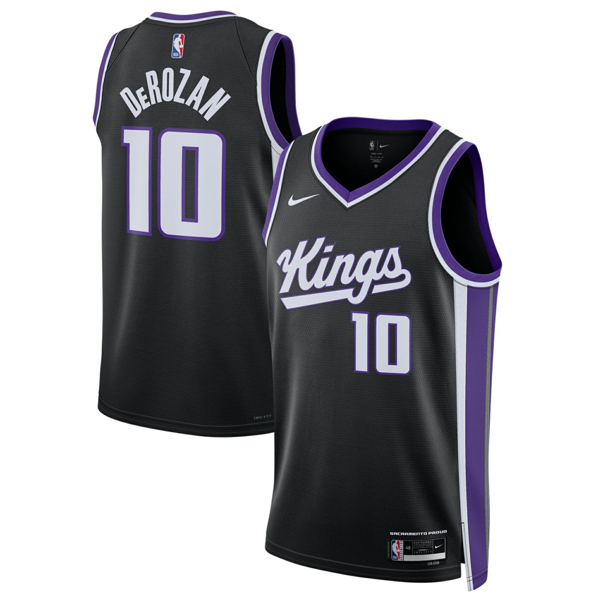 DeMar DeRozan Sacramento Kings Unisex Swingman Player Jersey Icon Edition Black | Nike