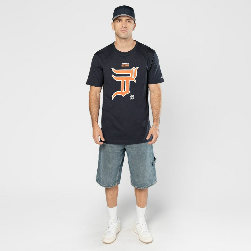 Detroit Tigers New Era x Hyperfly T-Shirt - Navy - New Era Discount