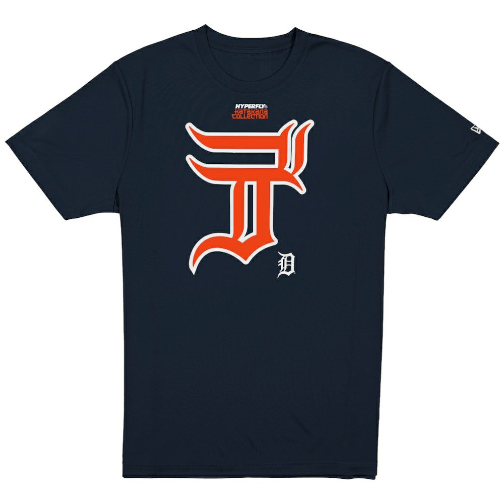 Detroit Tigers New Era x Hyperfly T-Shirt - Navy - New Era Discount