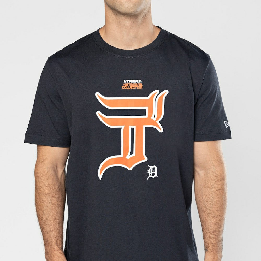 Detroit Tigers New Era x Hyperfly T-Shirt - Navy - New Era Discount