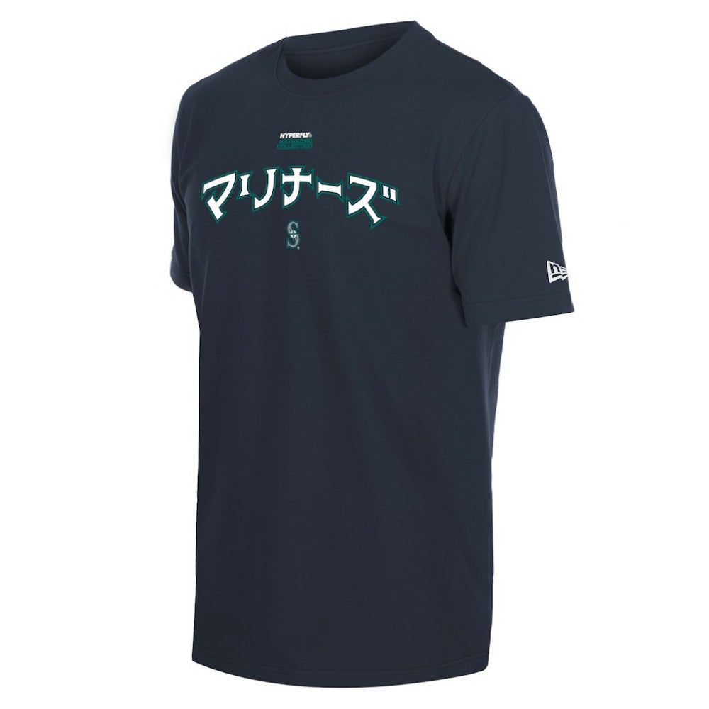 Seattle Mariners New Era x Hyperfly T-Shirt - Navy - New Era Lifestyle