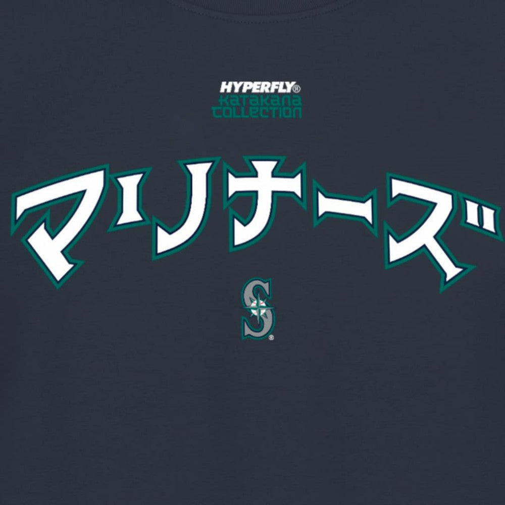 Seattle Mariners New Era x Hyperfly T-Shirt - Navy - New Era Lifestyle