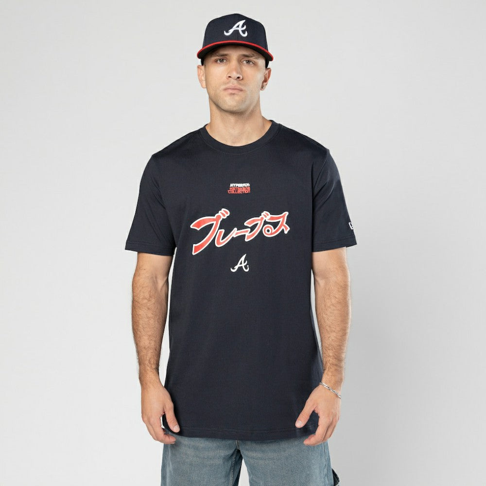 Atlanta Braves New Era x Hyperfly T-Shirt - Navy - New Era Sale