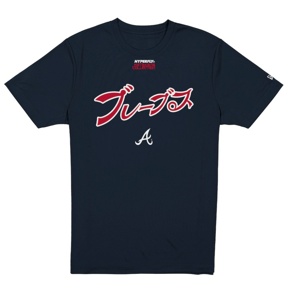 Atlanta Braves New Era x Hyperfly T-Shirt - Navy - New Era Sale