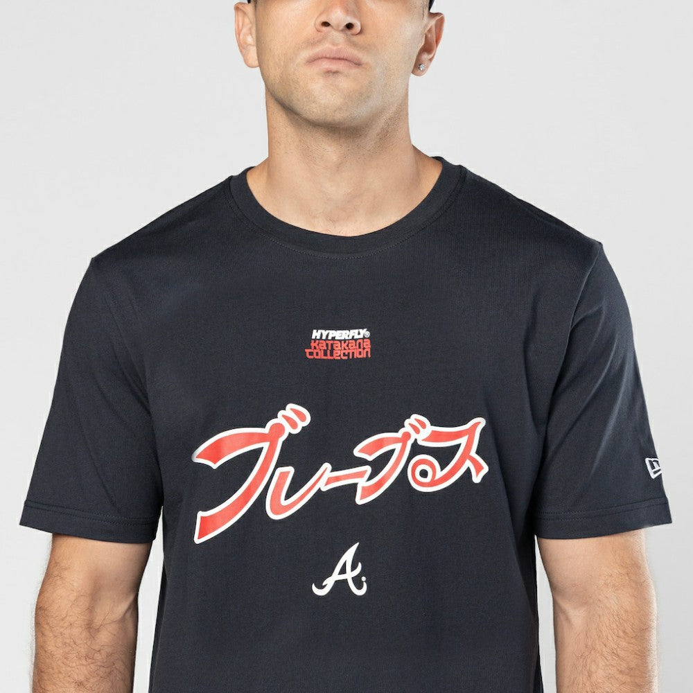 Atlanta Braves New Era x Hyperfly T-Shirt - Navy - New Era Sale