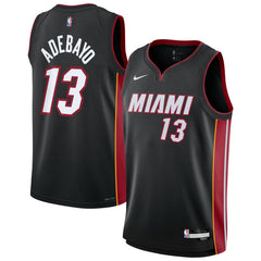 Bam Adebayo Miami Heat Youth Swingman Jersey Icon Edition Black | Nike Lifestyle