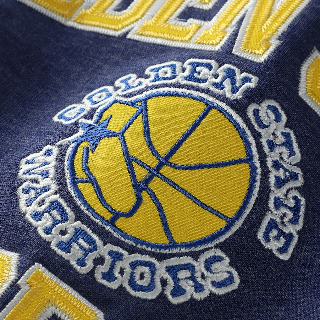 Golden State Warriors Hardwood Classics Big & Tall Crewneck Sweatshirt for sale Heather Royal | Mitchell & Ness