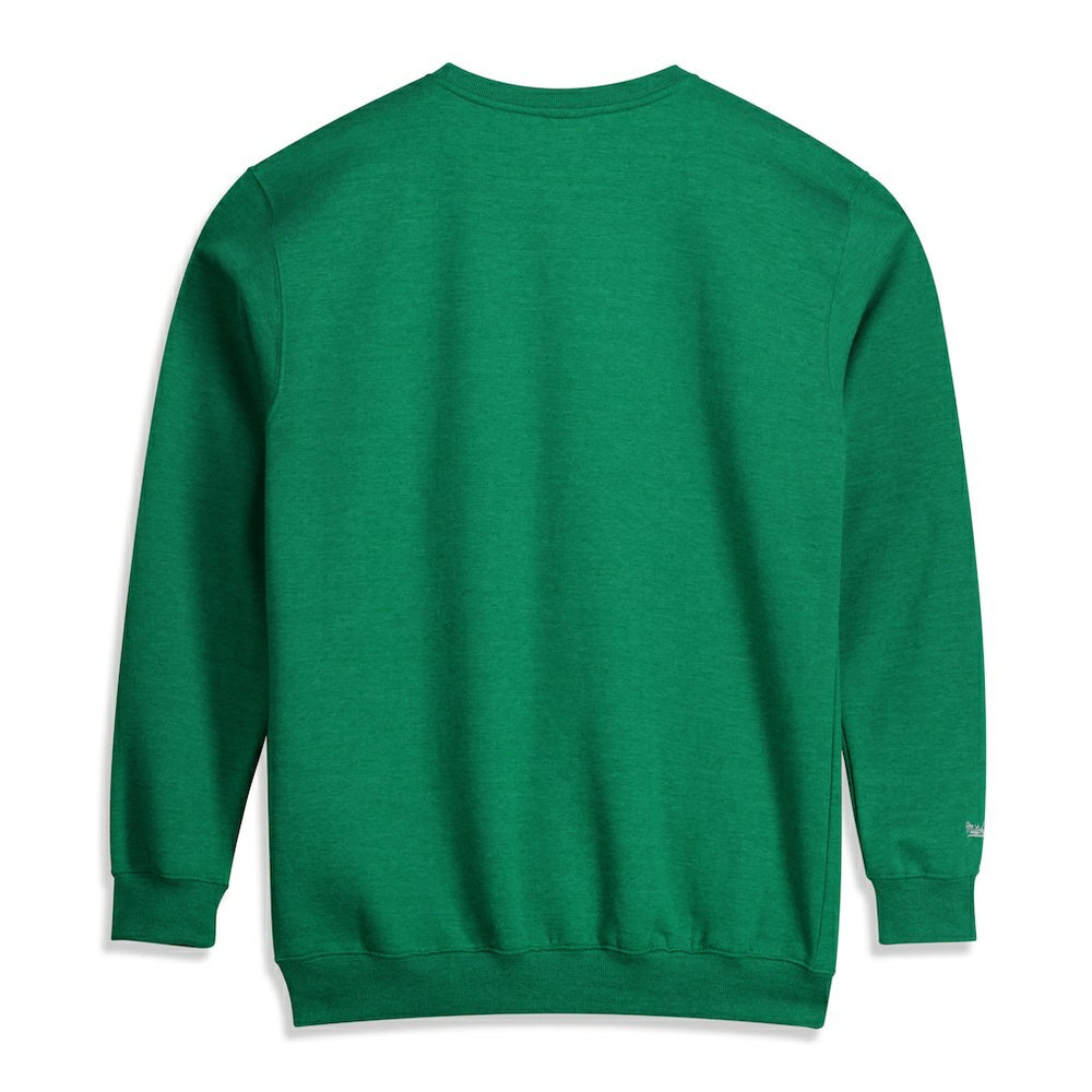 Boston Celtics Hardwood Classics Big & Tall Crewneck Sweatshirt Heather Kelly Green | Mitchell & Ness US