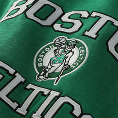 Boston Celtics Hardwood Classics Big & Tall Crewneck Sweatshirt Heather Kelly Green | Mitchell & Ness US