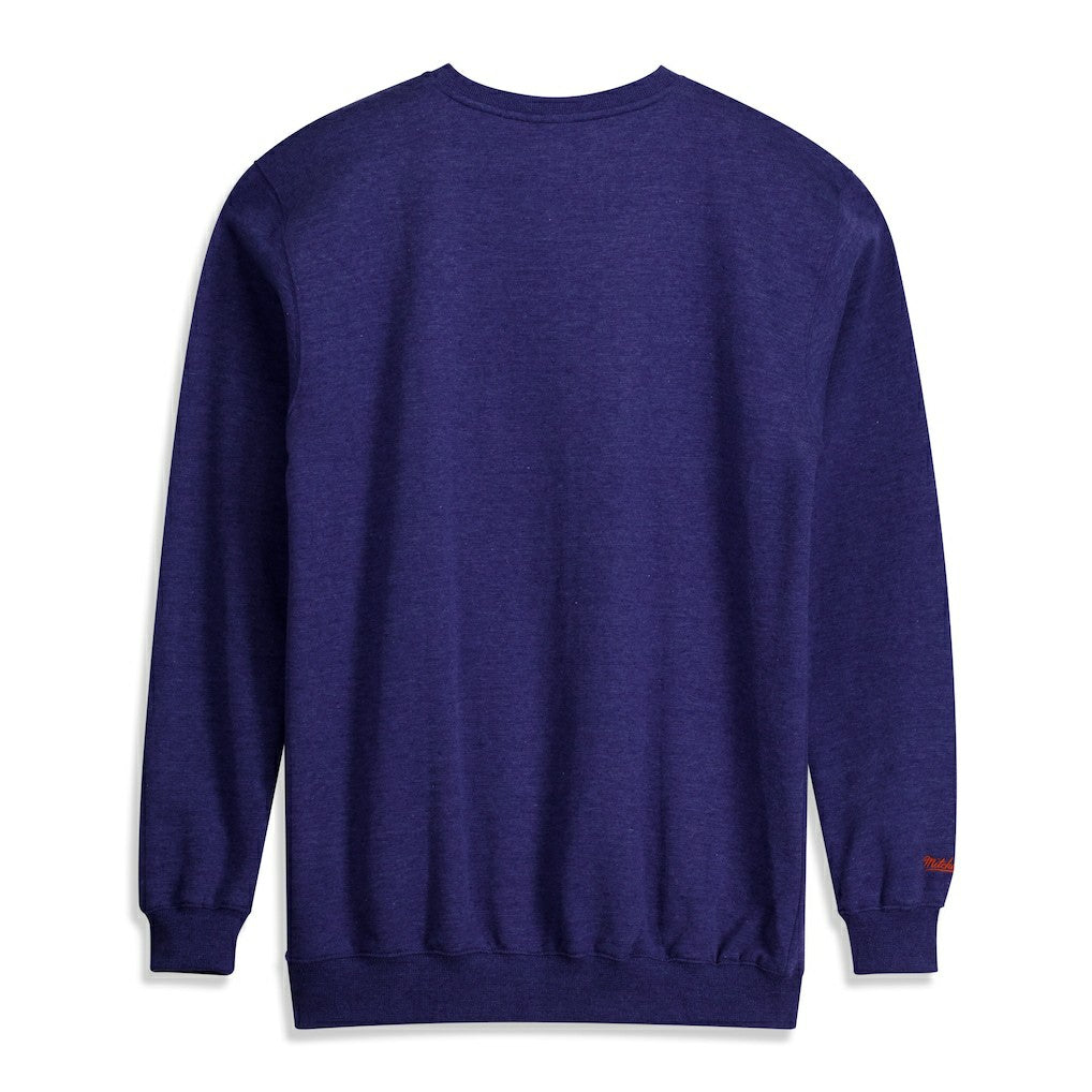 New York Knicks Hardwood Classics Big & Tall Crewneck Sweatshirt Heather Blue | Mitchell & Ness online