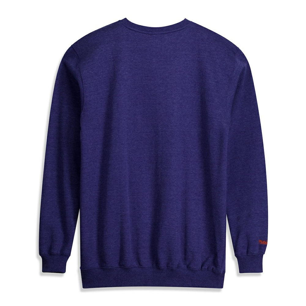 New York Knicks Hardwood Classics Big & Tall Crewneck Sweatshirt Heather Blue | Mitchell & Ness online