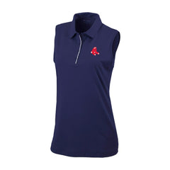 Boston Red Sox Columbia Women's Tend The Ball Sleeveless Polo - Navy - Columbia on Sale