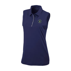 Milwaukee Brewers Columbia Women's Tend The Ball Sleeveless Polo - Navy - Columbia Sale