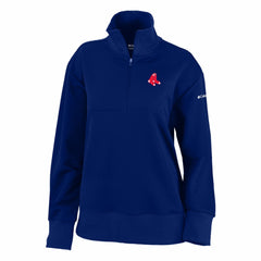 Boston Red Sox Columbia Women's Birchwood Hills Quarter-Zip Pullover - Navy - Columbia Online