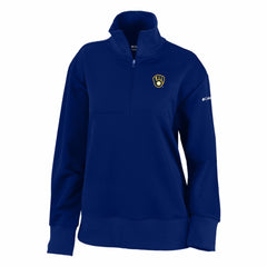 Milwaukee Brewers Columbia Women's Birchwood Hills Quarter-Zip Pullover - Navy - Columbia Sale