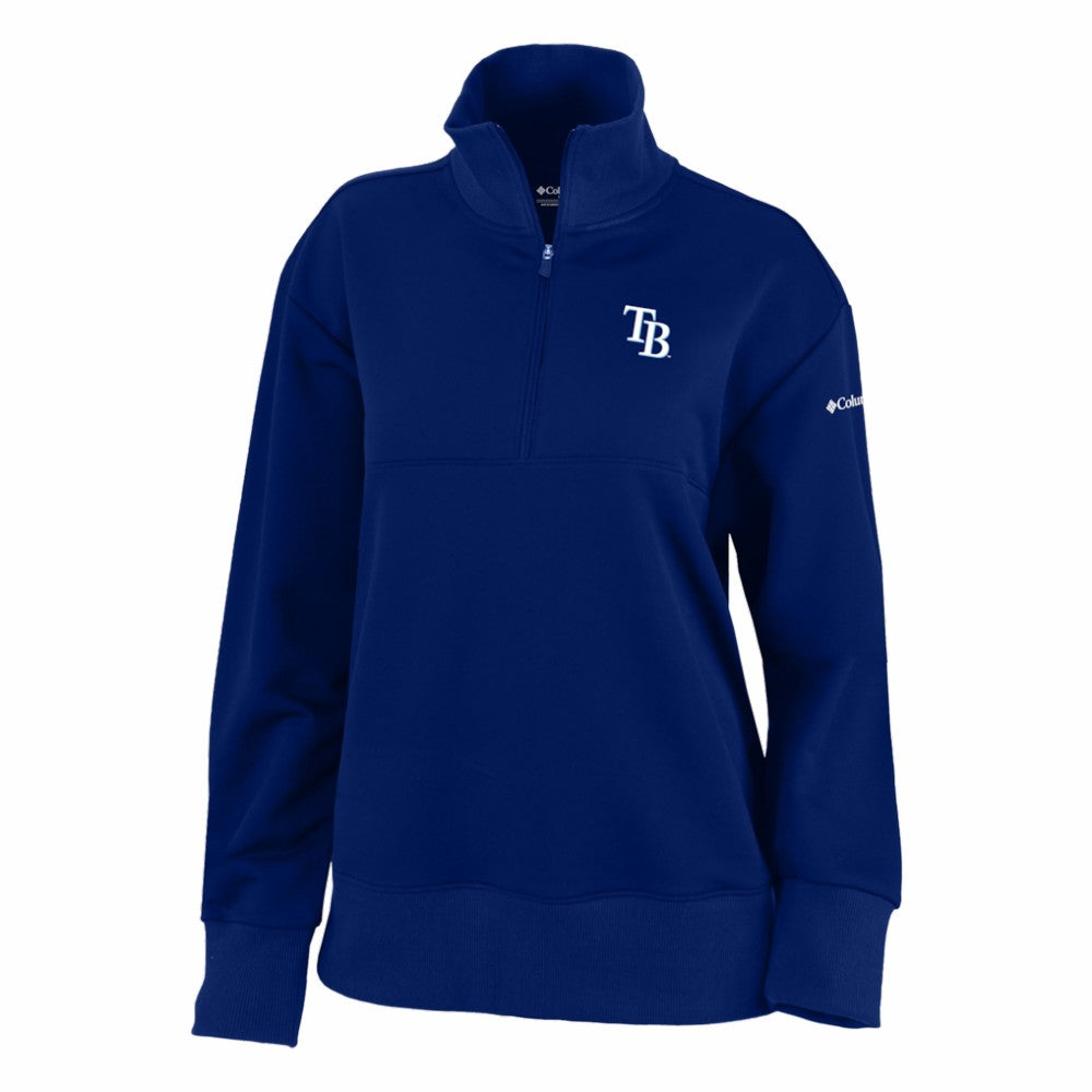 Tampa Bay Rays Columbia Women's Birchwood Hills Quarter-Zip Pullover - Navy - Columbia Discount